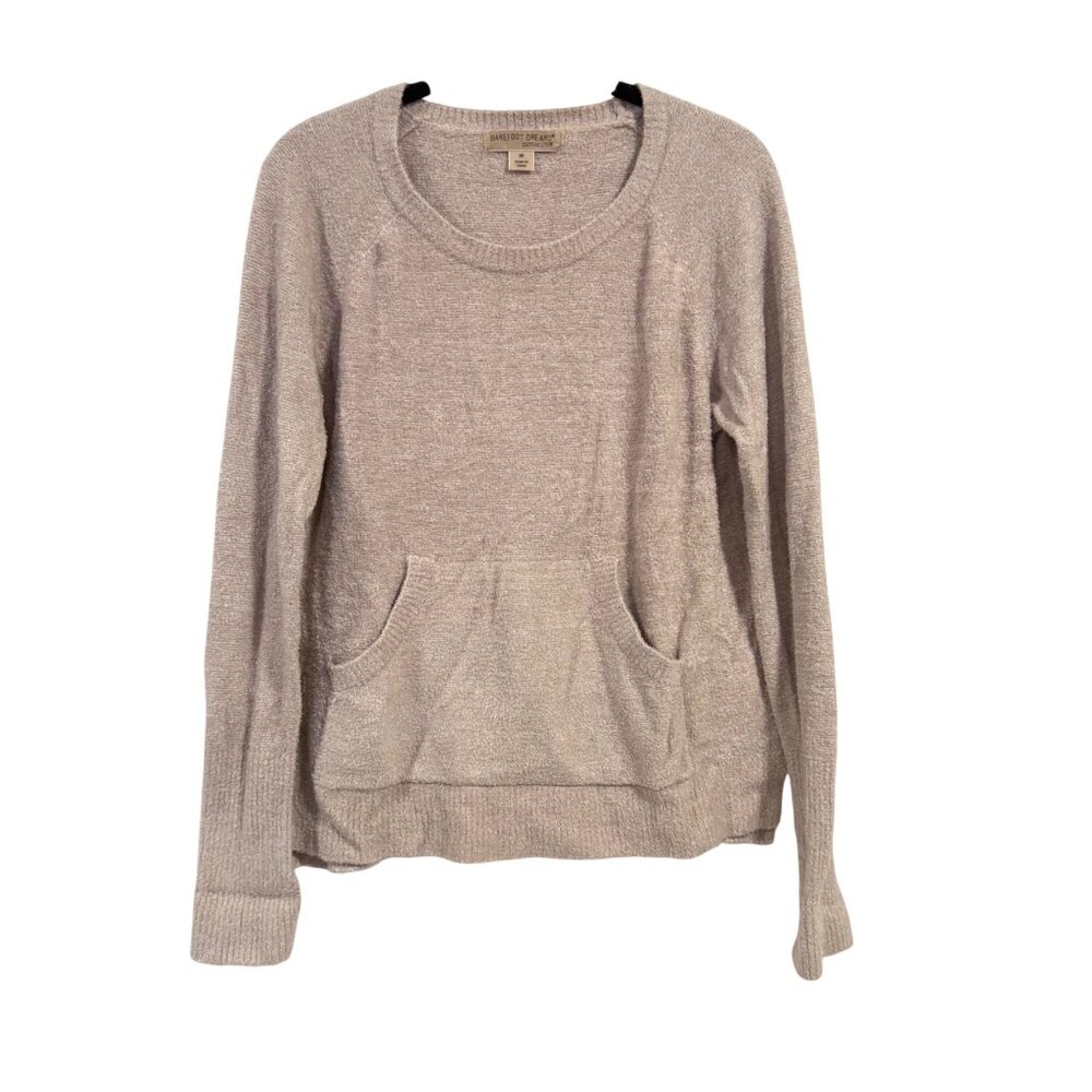 Barefoot‎ Dreams Raglan Crew Pink Pullover Size M